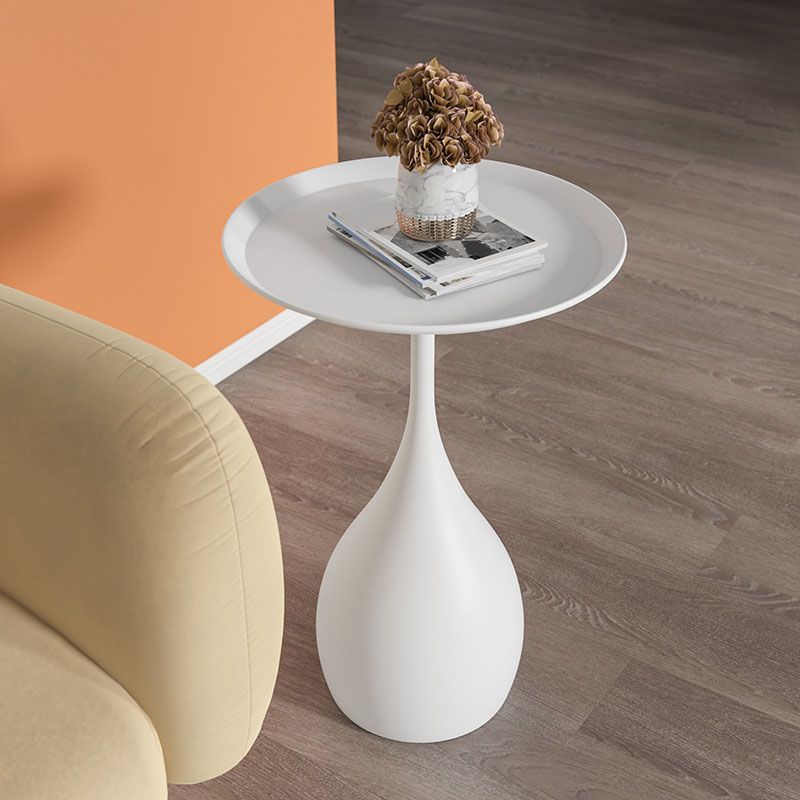 Avencea — Round Metal Side Table with Vintage Style and Durable Iron Base