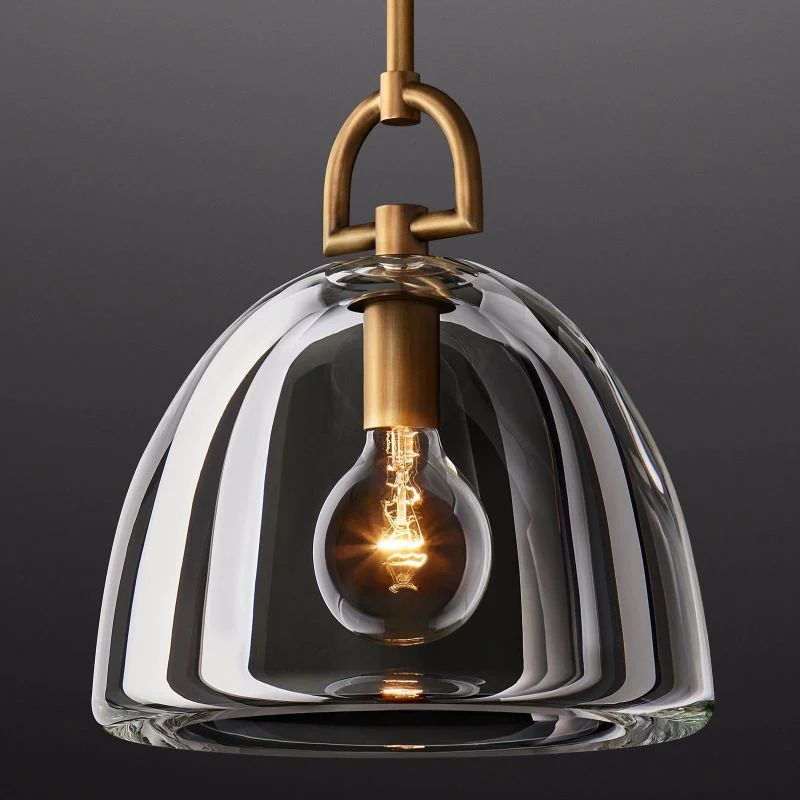 Liora Dome — K9 Crystal Pendant Light with Adjustable Height