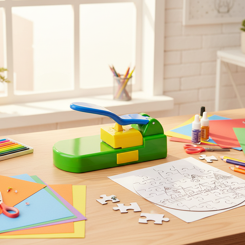 Custom Puzzle Creator with Convenient Storage Solution