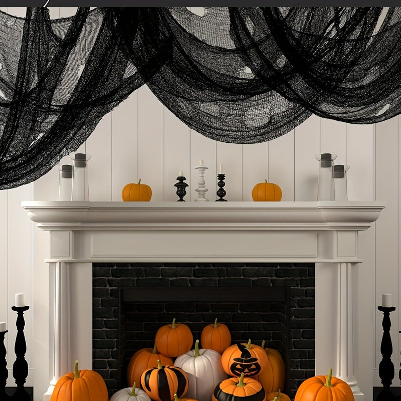 Black Creepy Cloth Halloween Decoration for Haunted Houses & Parties