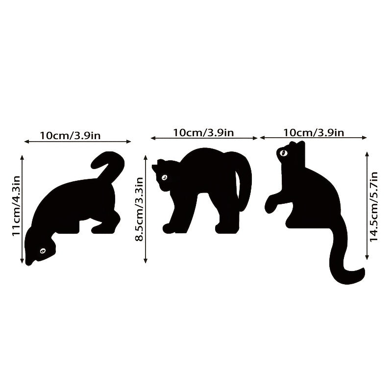 Rustic Wooden Black Cat Halloween Decorations – Spooky Door Silhouettes