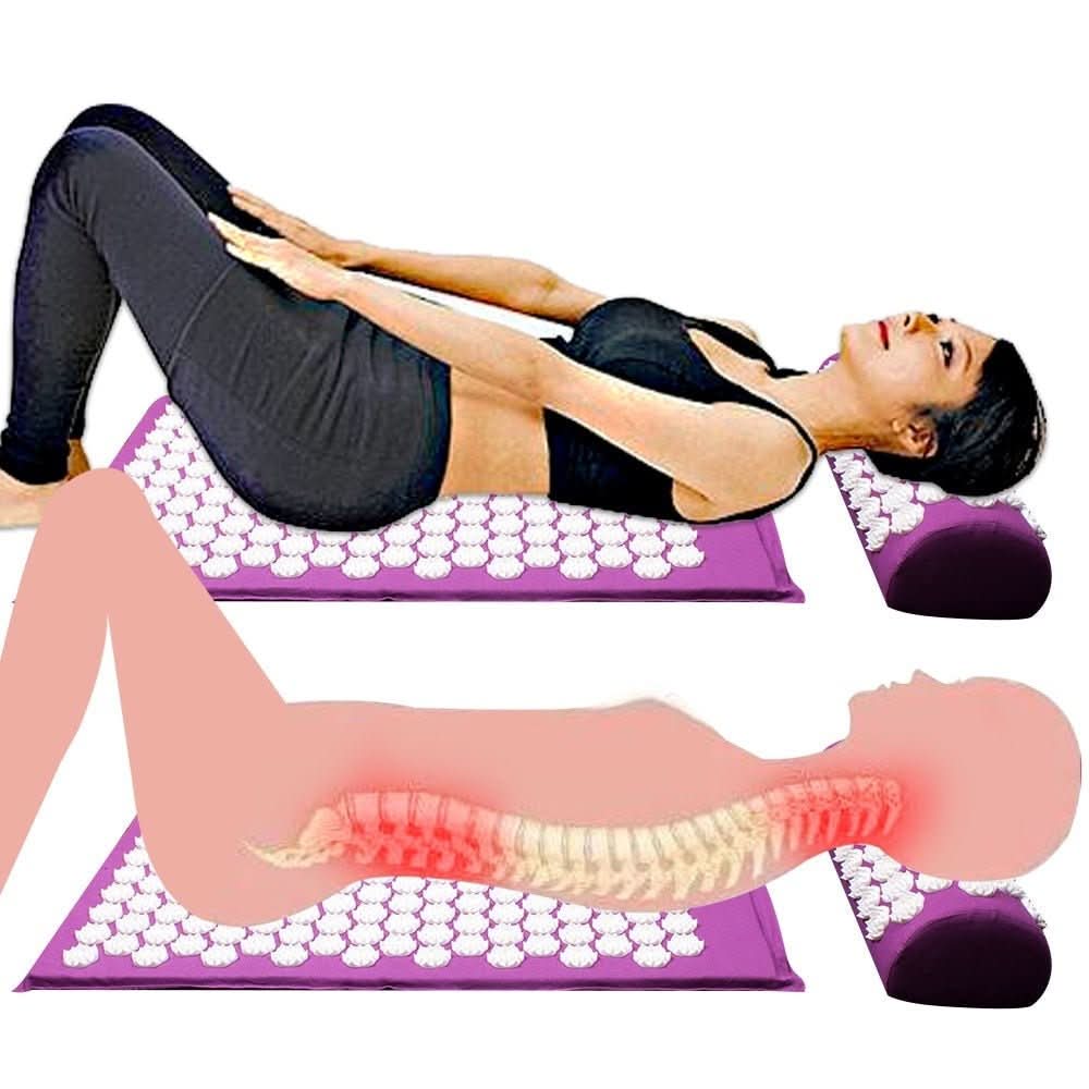 SerenityTouch Acupressure Mat and Pillow Duo for Total Relaxation
