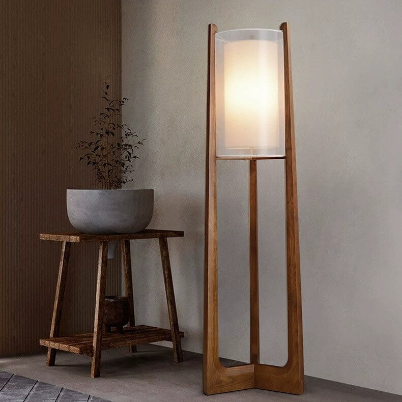 Taavita Glass Flower Stained Glass Dome Floor Lamp with 2 Lights