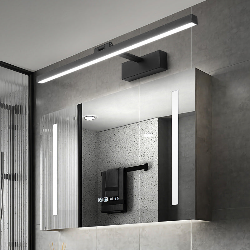 Modern Minimalist Long Iron Aluminum PC LED Vanity Light Wall Lamp for Bathroom