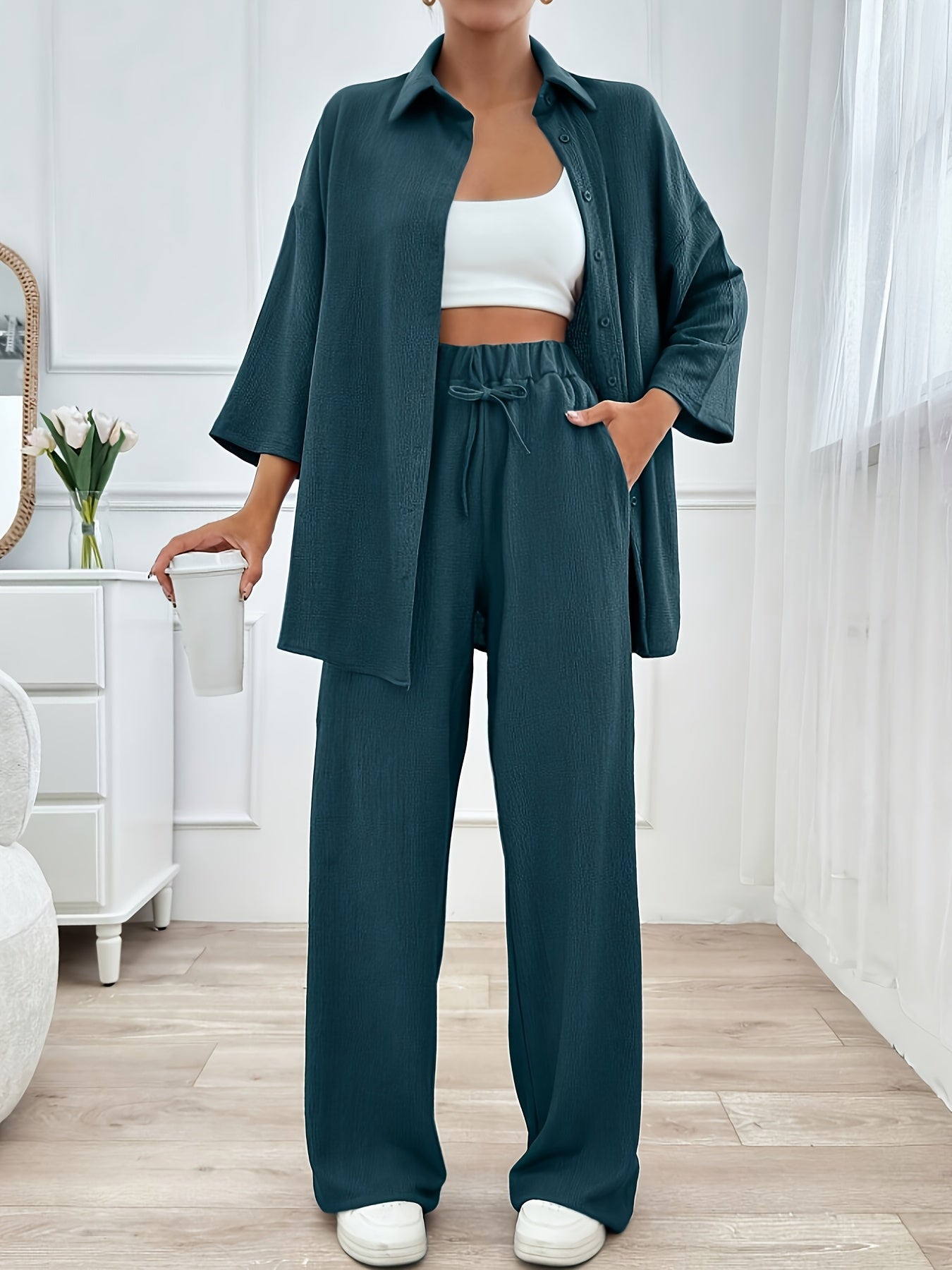 Loungewear Set | Loose Fit | All-Day Comfort | Polyester