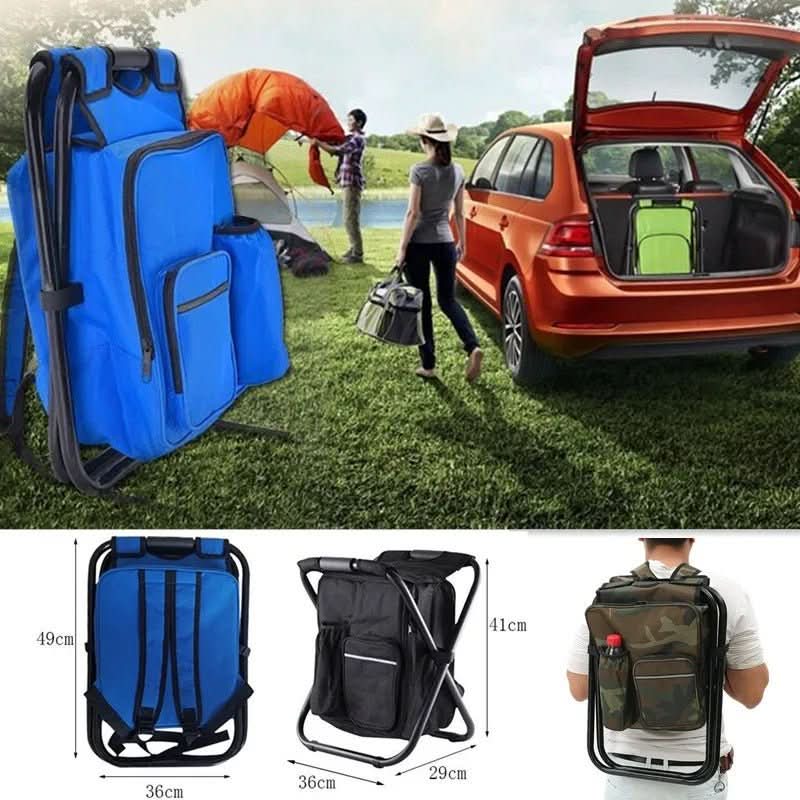 All-in-One Outdoor Backpack with Chair and Cooler