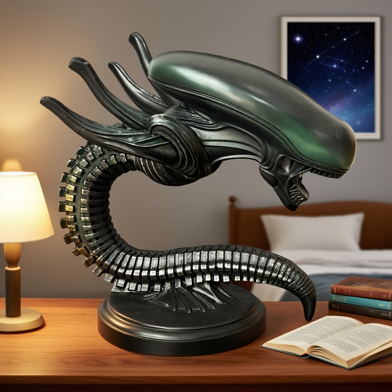 Galactic Glow Alien Lamp – USB Desk Light for Home & Office