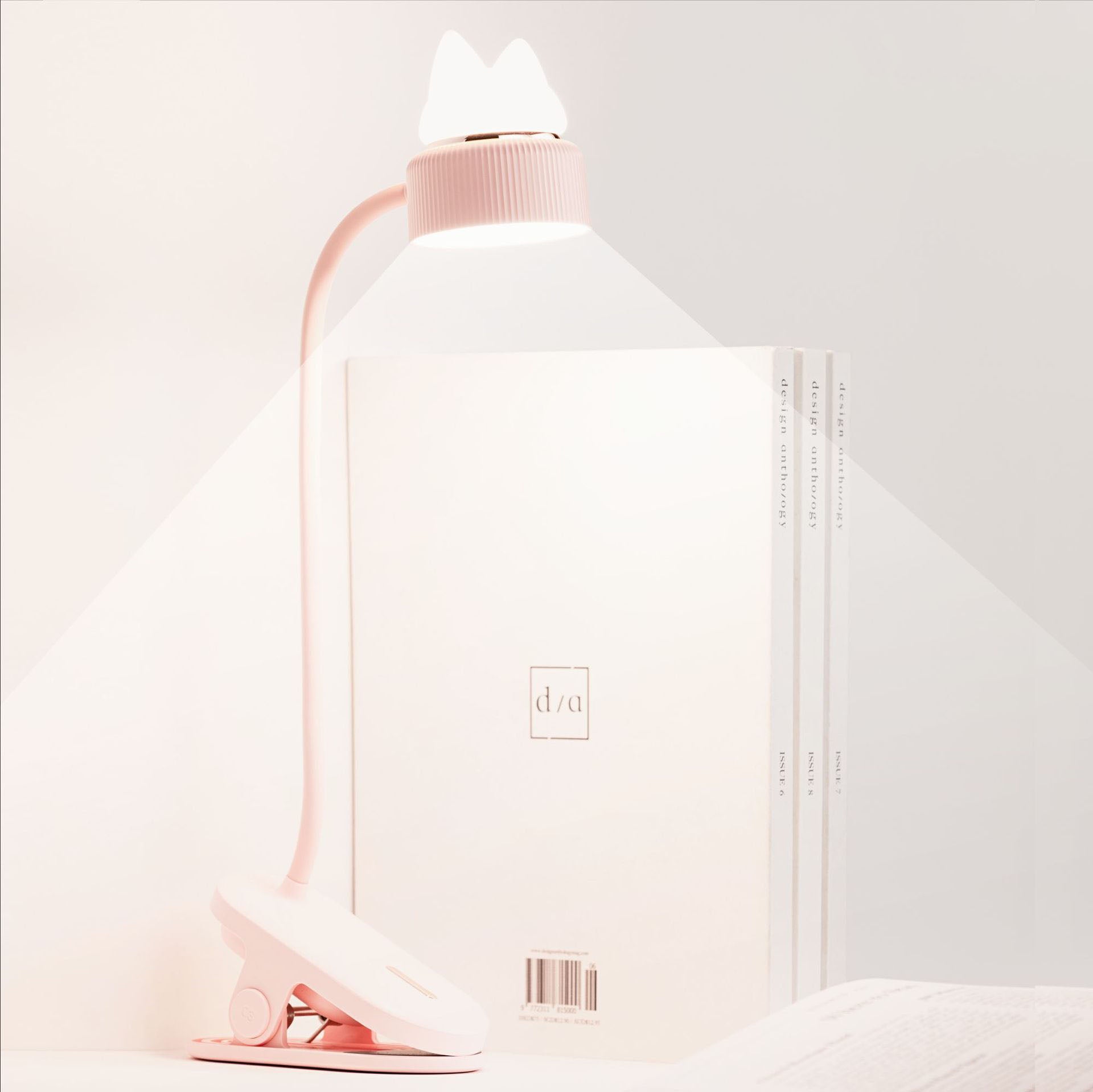 PurrfectGlow Clip-On LED Lamp for Cozy Workspaces