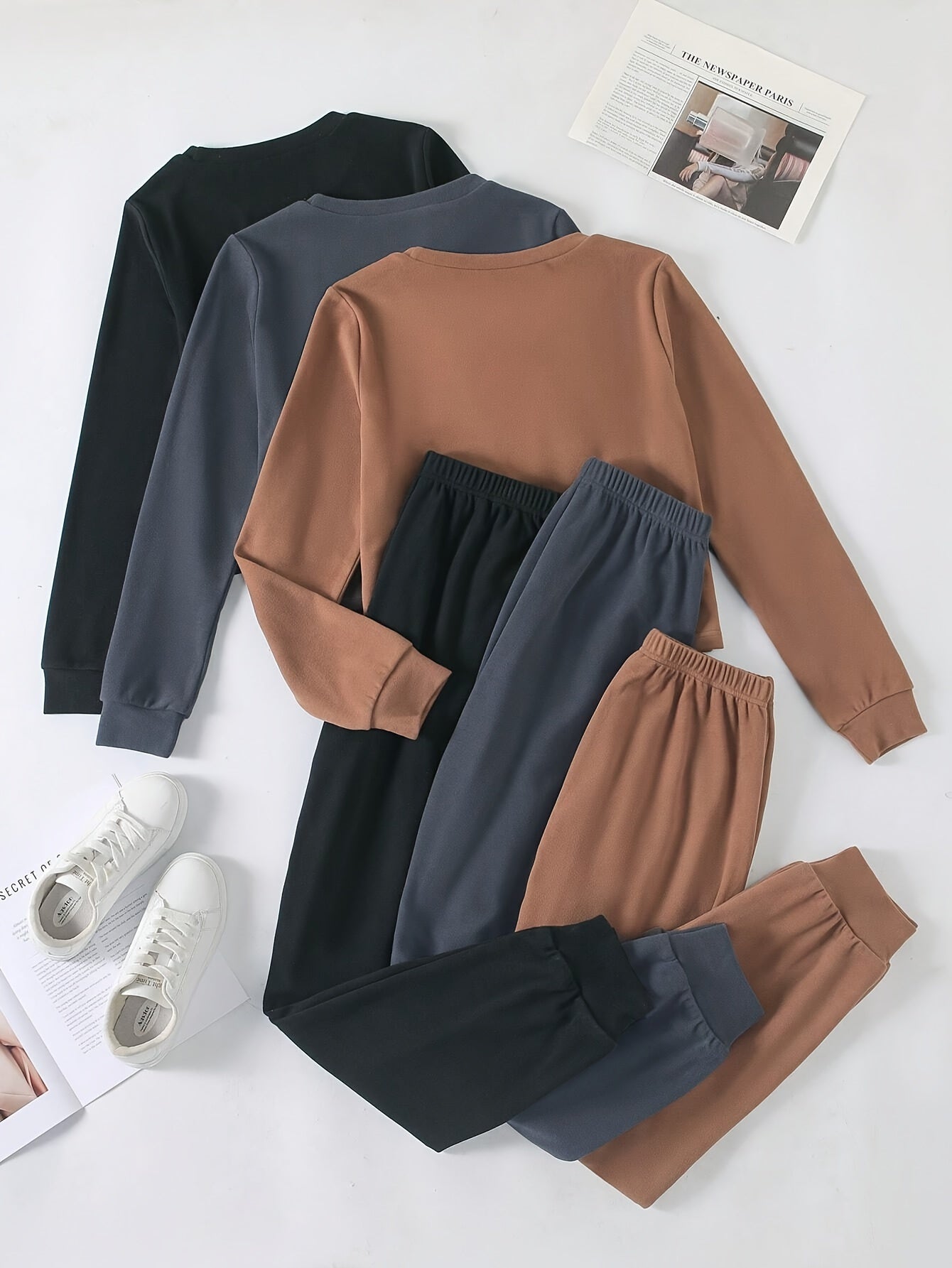 Lounge Set | Adjustable Joggers | All-Day Breathable Comfort | Polyester