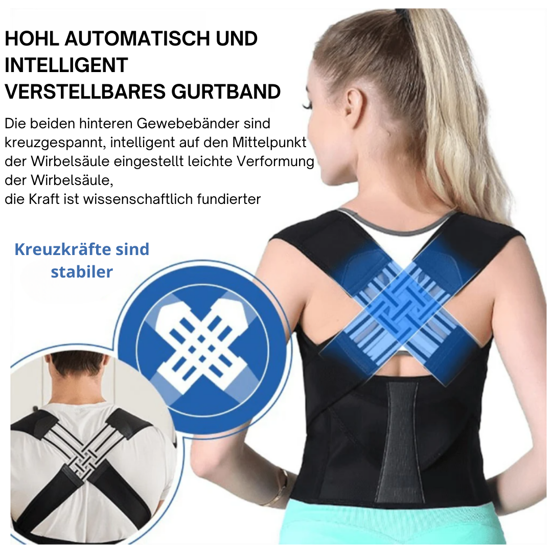 Posture Corrector Brace | Cross-Back Strap Design | Spinal Support & Waist Shaping | Comfortable Fit