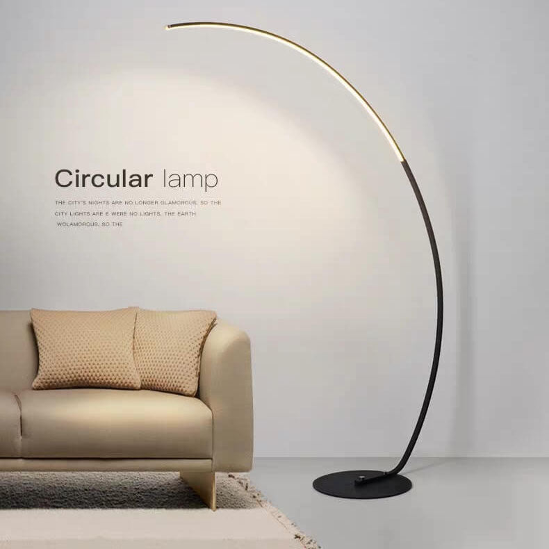 1-Light LED Arc Floor Lamp in Angel Rod Shape