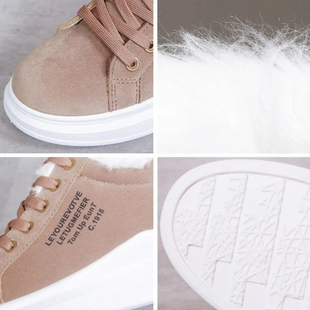 Winter Sneakers | Plush Lining | Warm Comfort All Day | Synthetic