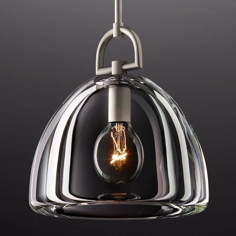 Liora Dome — K9 Crystal Pendant Light with Adjustable Height