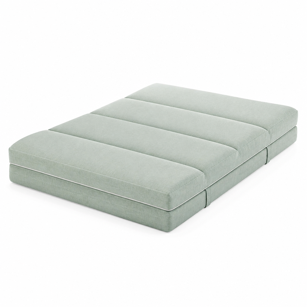 Foldable Foam Mattress Topper with Microfiber Cover