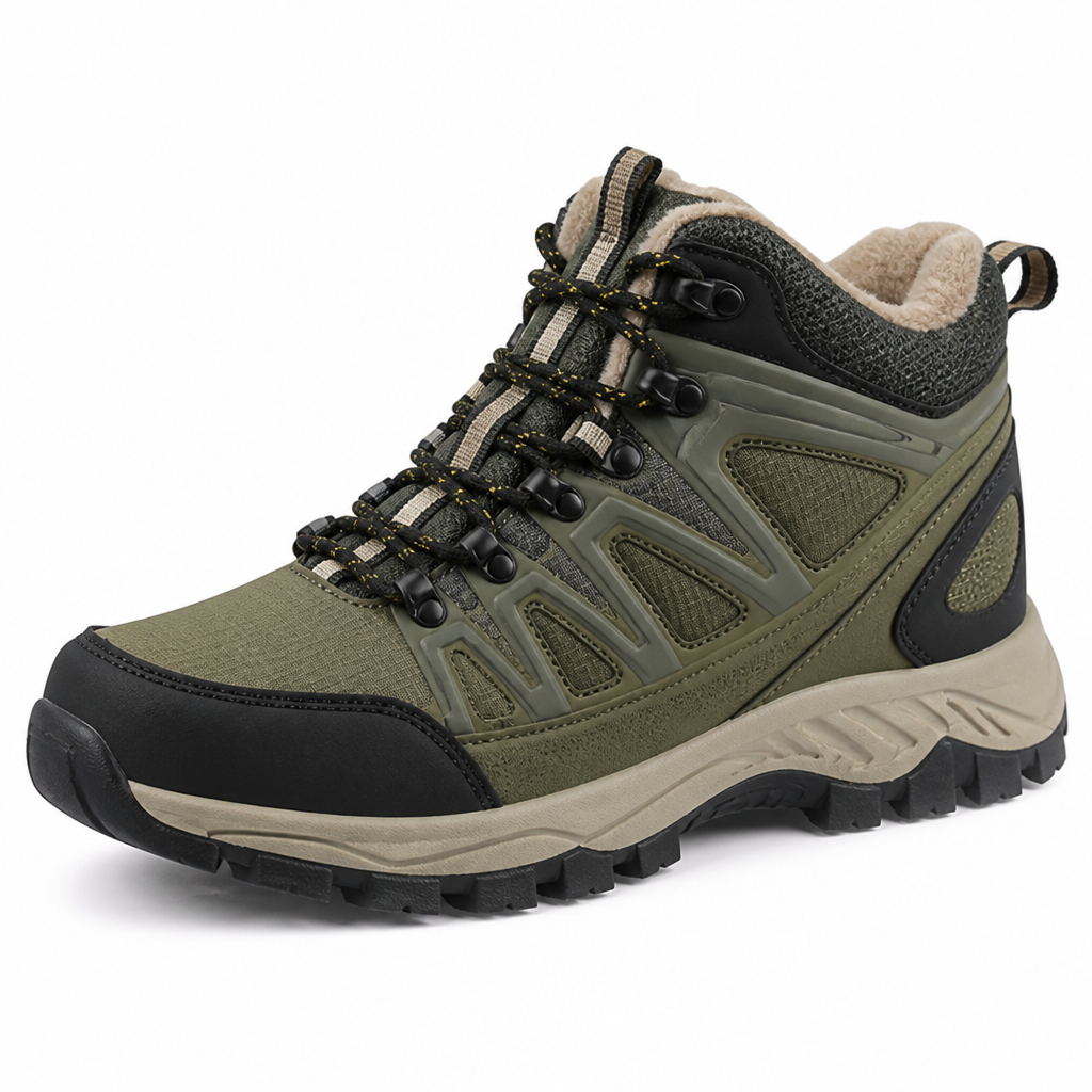 Waterproof Insulated Hiking Boots with Non-Slip Sole
