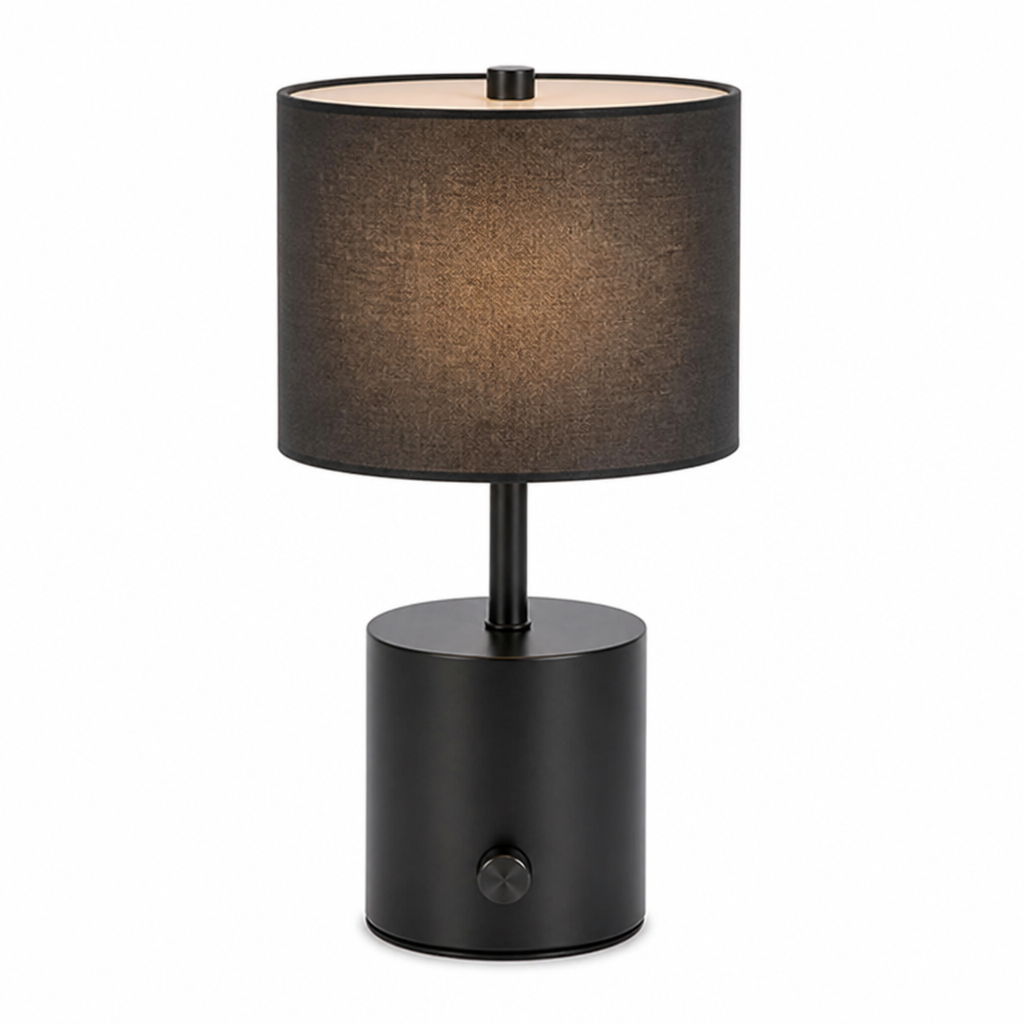 Dimmable Two-Sphere Mushroom Table Lamp — Stainless Steel