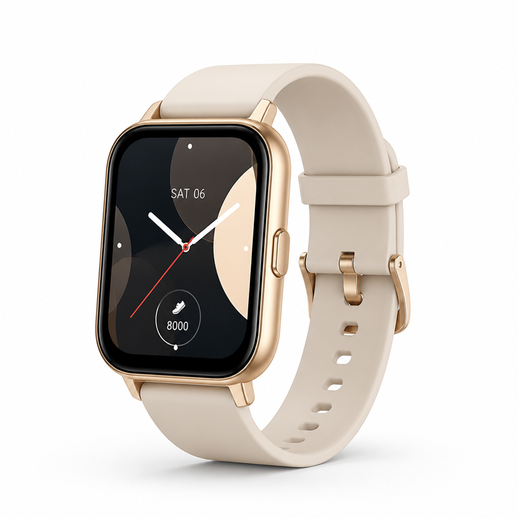 Women's Touchscreen Fitness Smartwatch with Health Monitoring