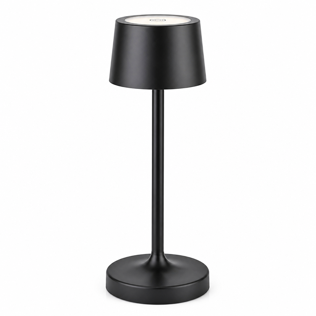 Adjustable LED Desk Lamp with USB — Black