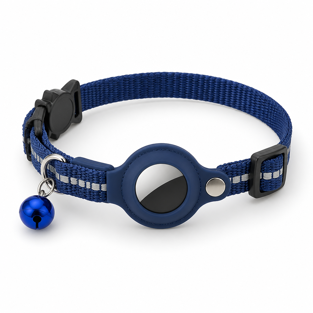 GPS Cat Collar with Reflective Strip