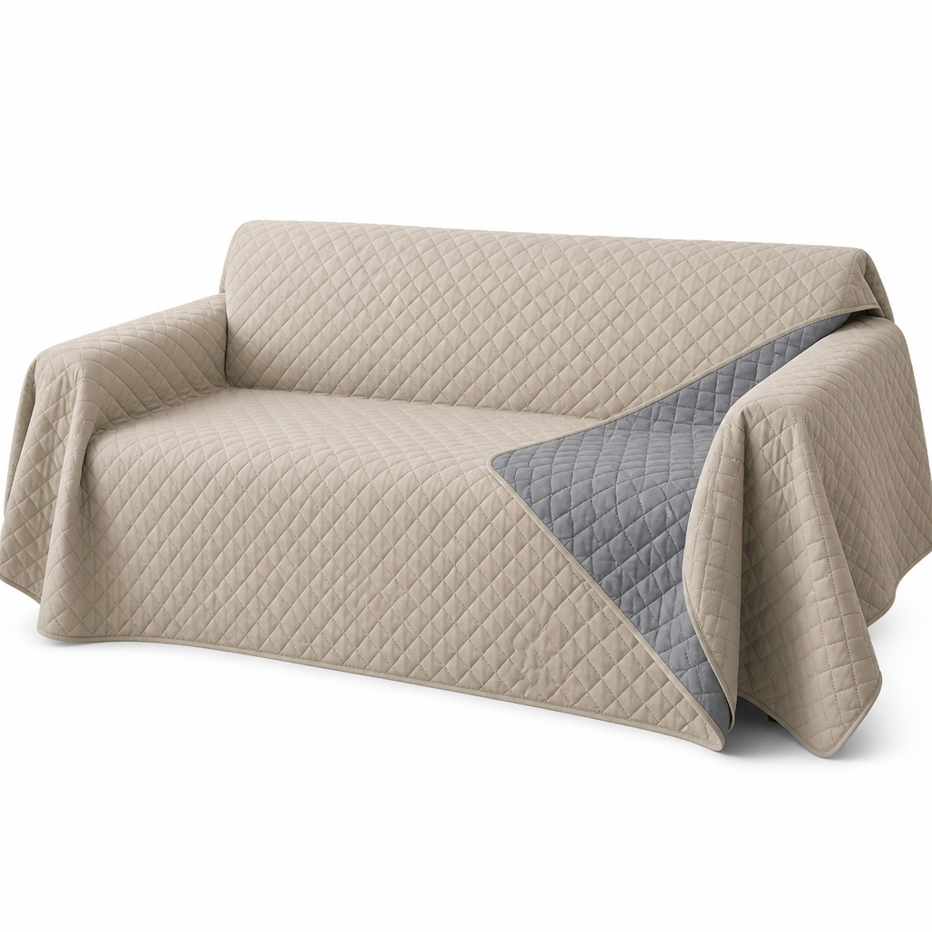 Reversible Microfiber Sofa Cover