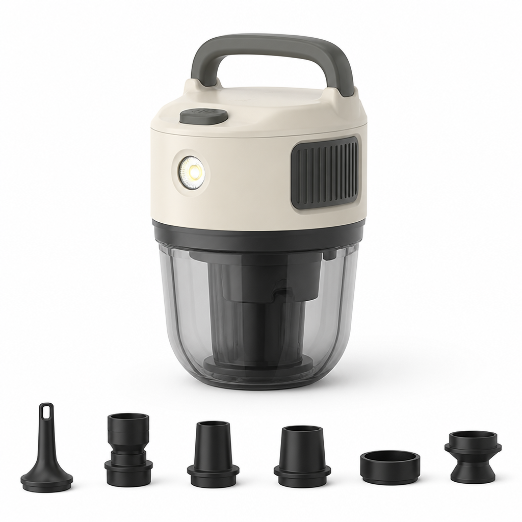 Compact Rechargeable Electric Air Pump with LED
