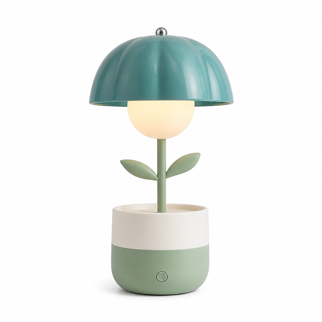 Flower-Shaped Portable Table Lamp — Multicolor