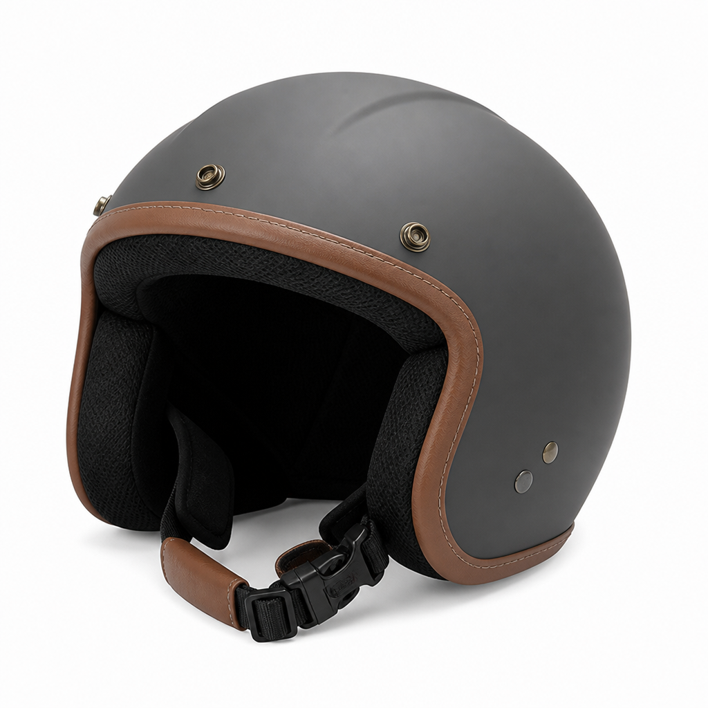 Lightweight Open-Face Motorcycle Helmet