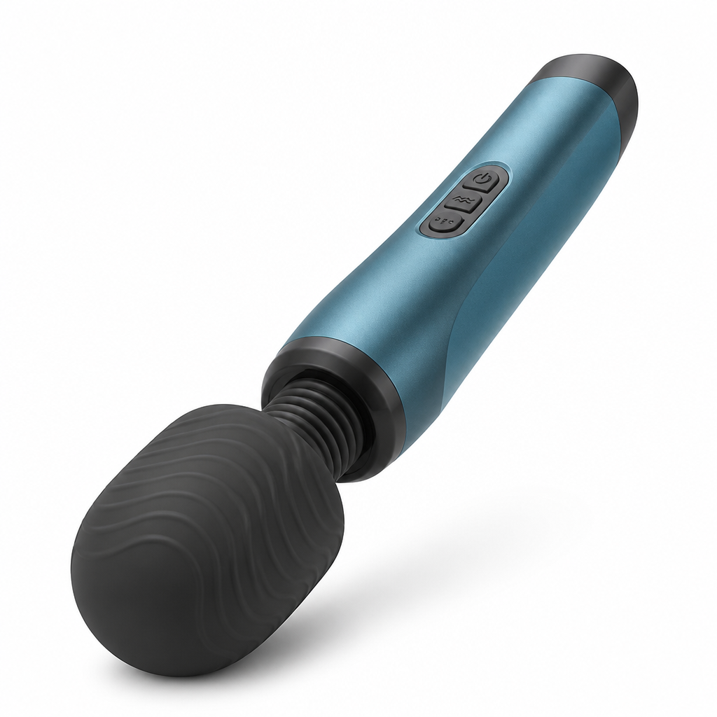 Portable Handheld Massager — Flexible Neck, Silicone Tip