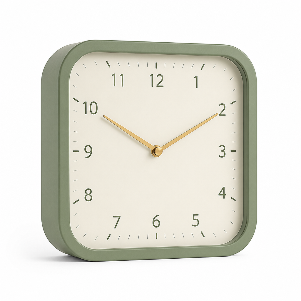 Large Silent Wooden Wall Clock