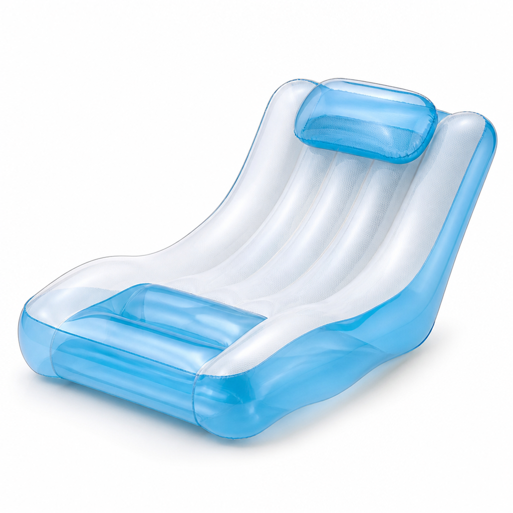 Shell-Shaped Inflatable Lounge Chair — PVC