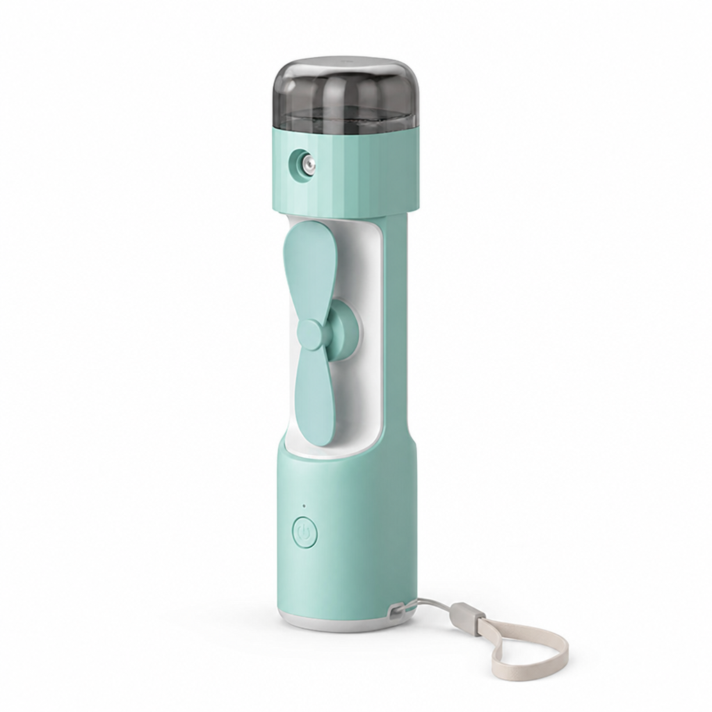 Portable Handheld Misting Fan — Rechargeable, 20ml Tank