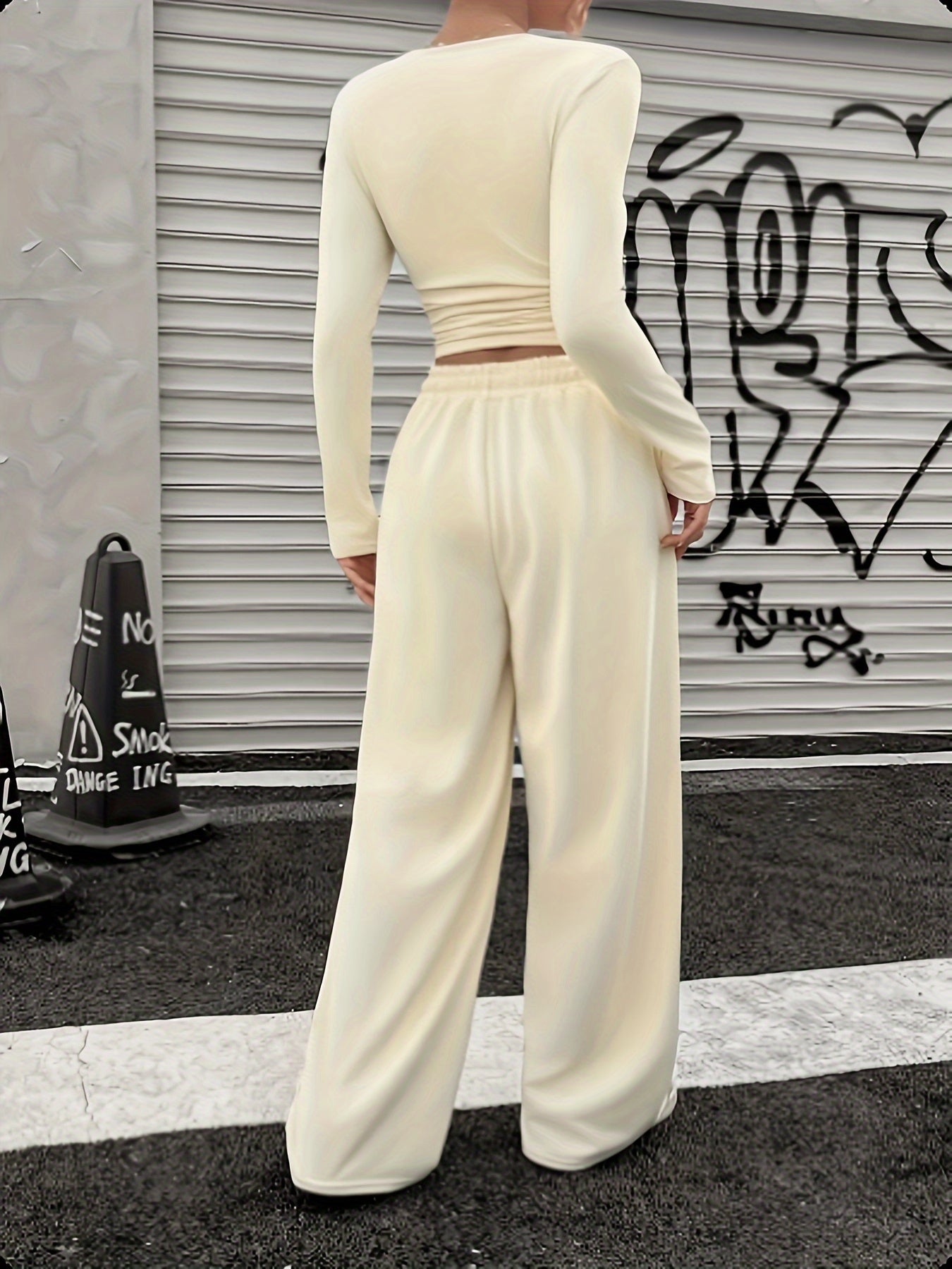 Women's Long Sleeve Set | Cozy Stretch | Warm Fall Layering | Polyester