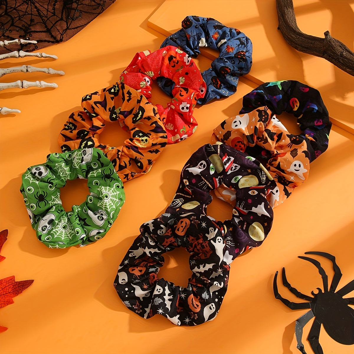 Vintage Fabric Hair Hoop Set Soft Comfortable Halloween Hair Accessories