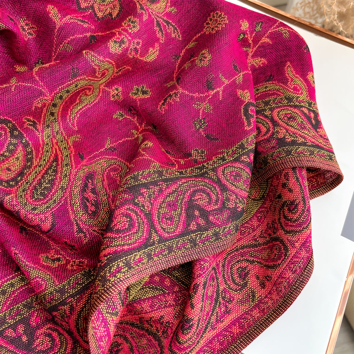 Paisley Scarf | Lightweight | Stylish Pattern Accent | Polyester