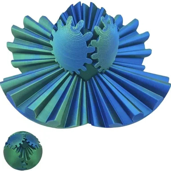 Fidget Gear Ball in Steampunk Style - Whirling Wonder Toy
