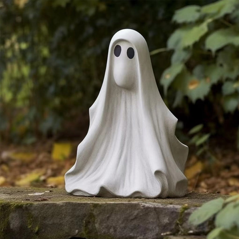 Cute Halloween Ghost Ornament Resin Decor for Spooky Seasonal Display