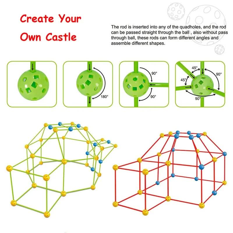 AdventureCraft Play Tent for Imaginative Exploration