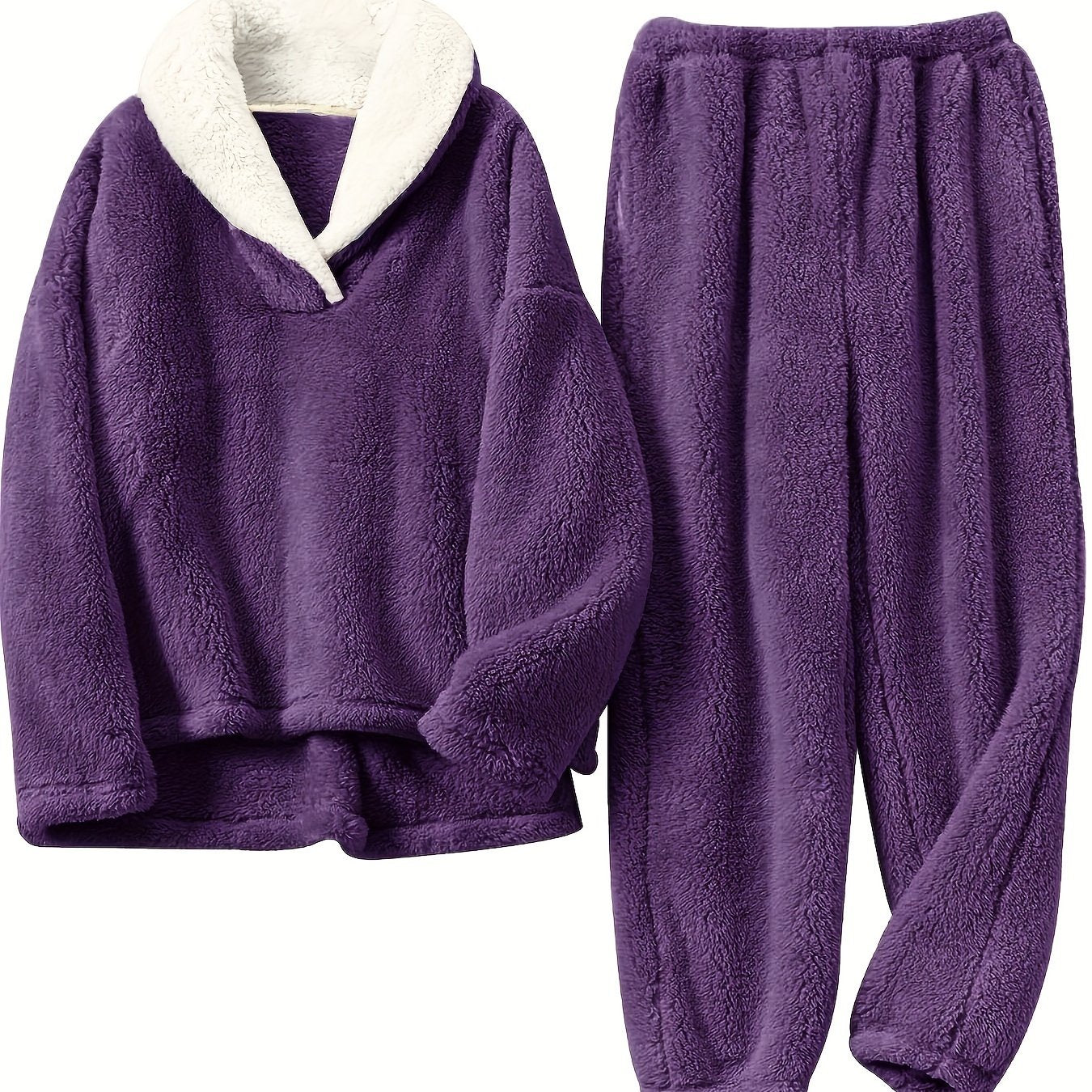 Thermal Pajama Set | Soft & Warm | Cozy Fall Winter Comfort | Polyester