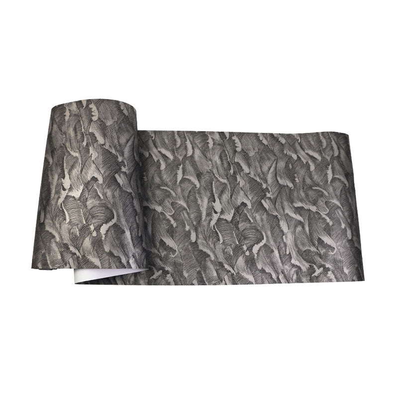 Abstract Wave Wallpaper Roll for Taavita Room Decor, Smoke Gray Black-Gray, 33-foot x 20.5-inch