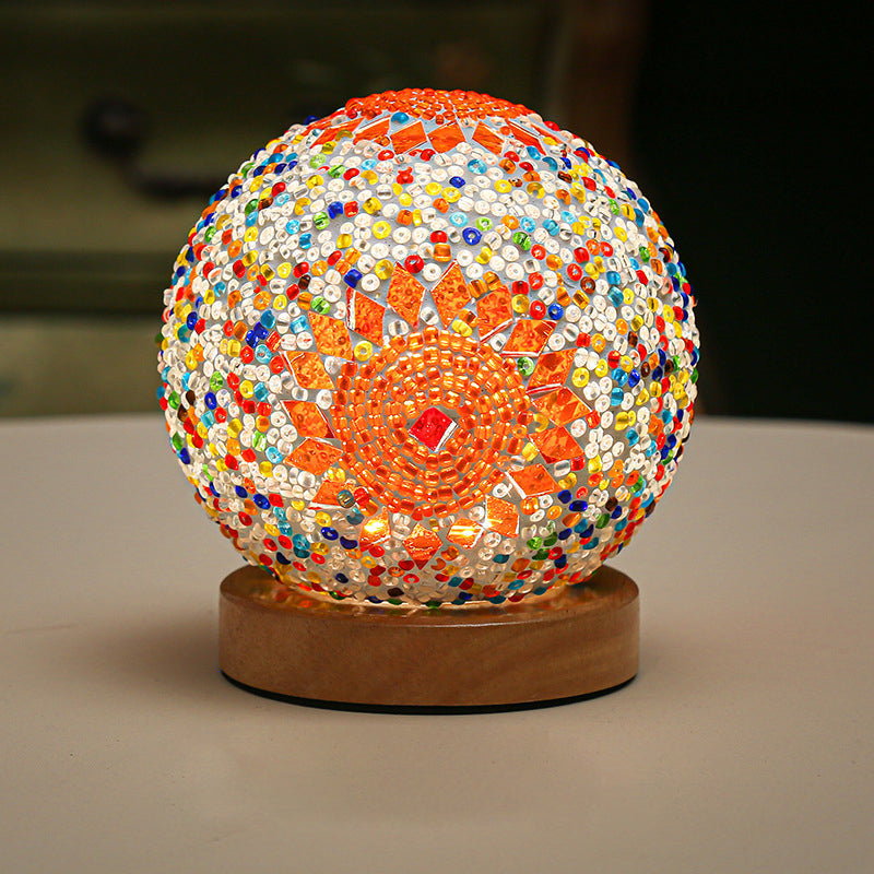 ChromaGlow Mosaic LED Table Lamp for Inviting Ambiance