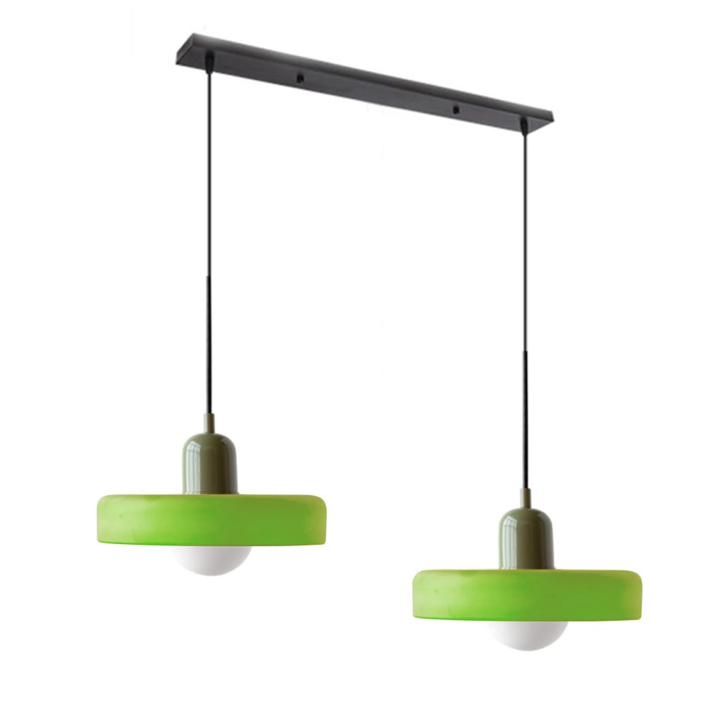 2 Heads Taavita Modern Glass Pendant Light - Elegant and Versatile Design