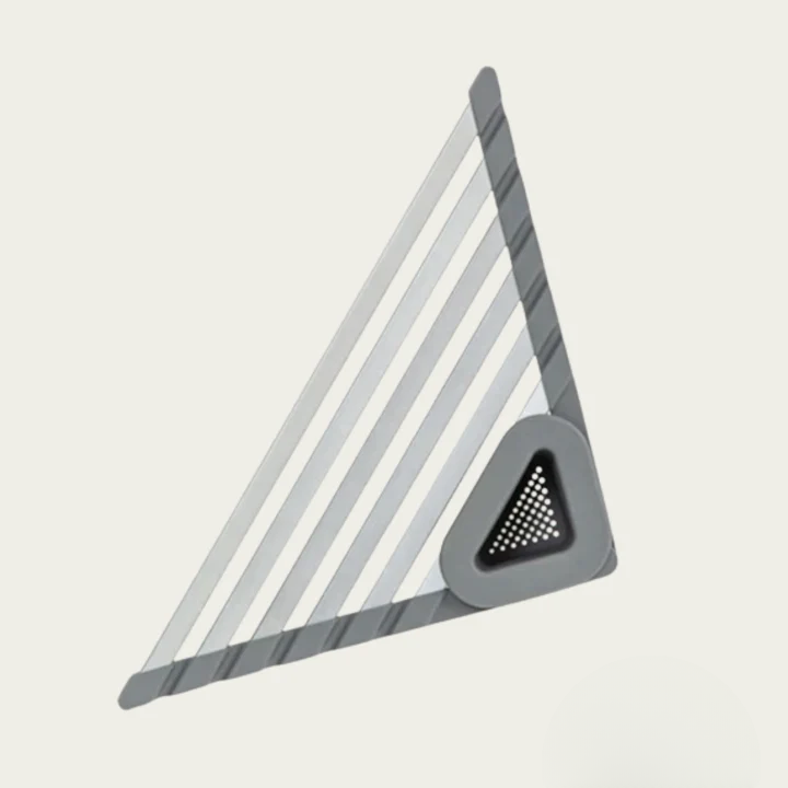 Corner Kitchen Organizer in Triangular Shape – Direct Sink Drainage