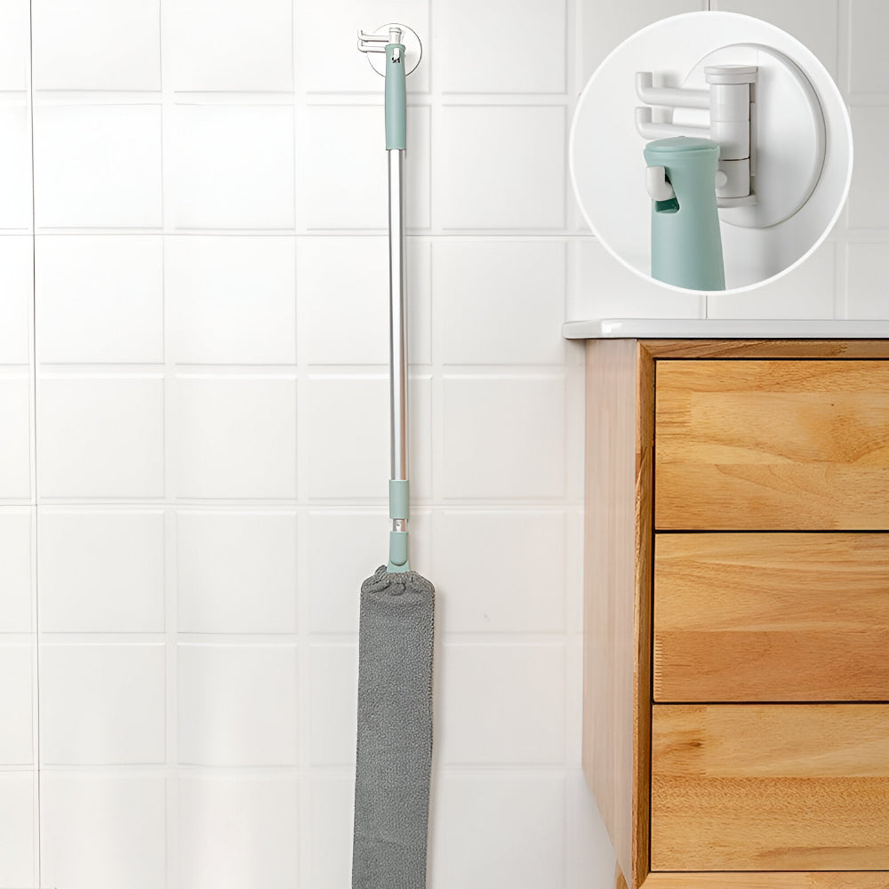 Slim Microfiber Mop with Extendable Tool for Tight Spaces