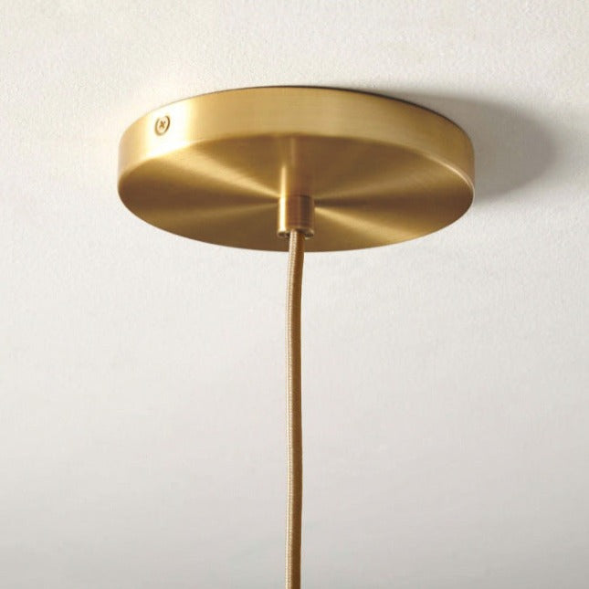 1-Light Glass Pendant Light with Taavita Color Gradient