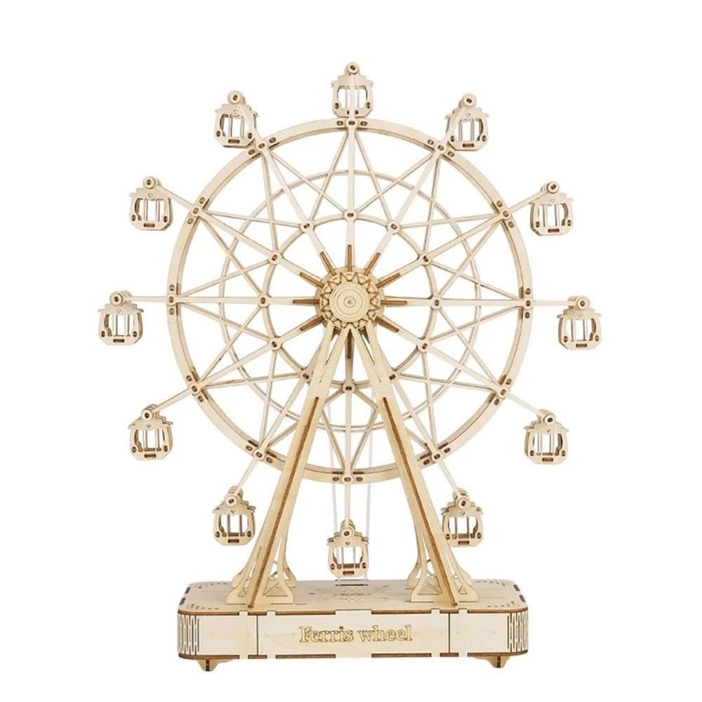 Create Your Own 3D Wooden Ferris Wheel Model Kit