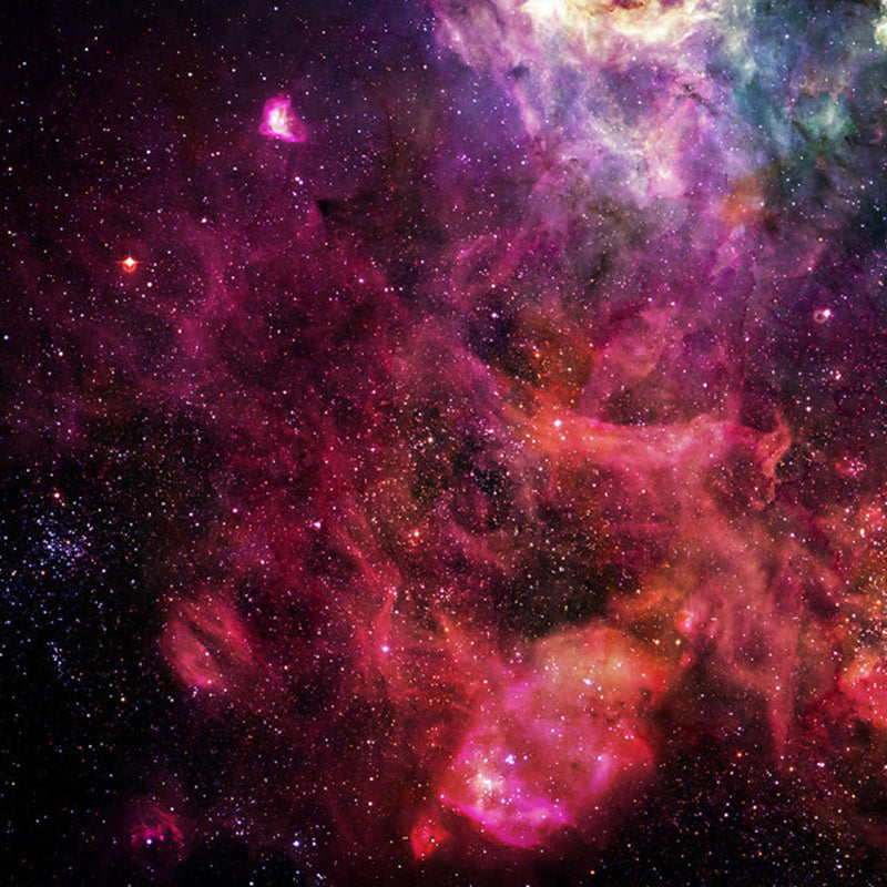 Full Size Purple and Pink Simplicity Galaxy Mural Wall Art for Ceiling, Personalized Size Available
