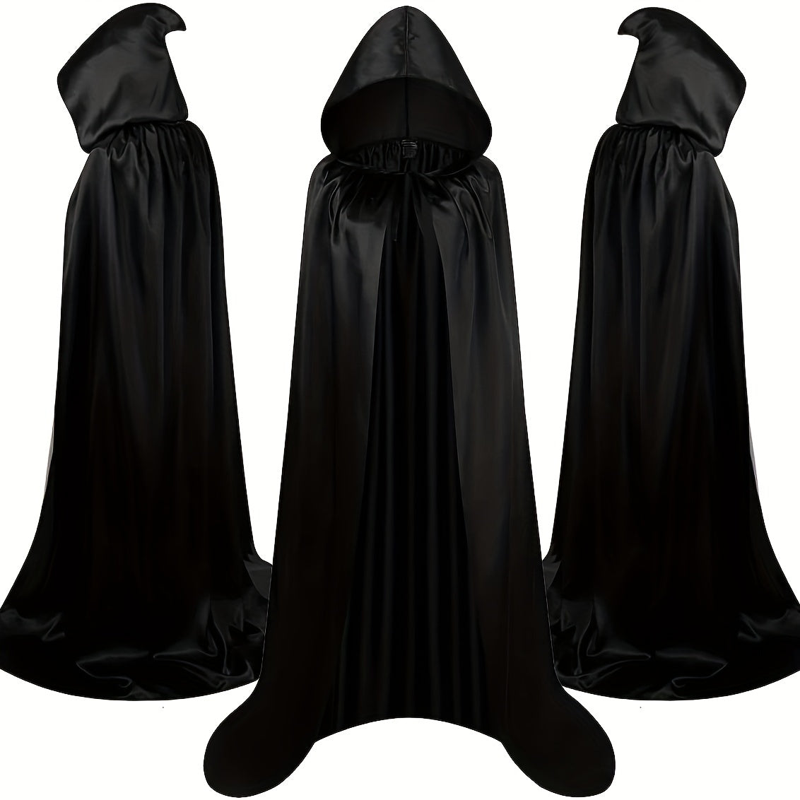 Unisex Halloween Hooded Costume Cloak Lightweight for Parties