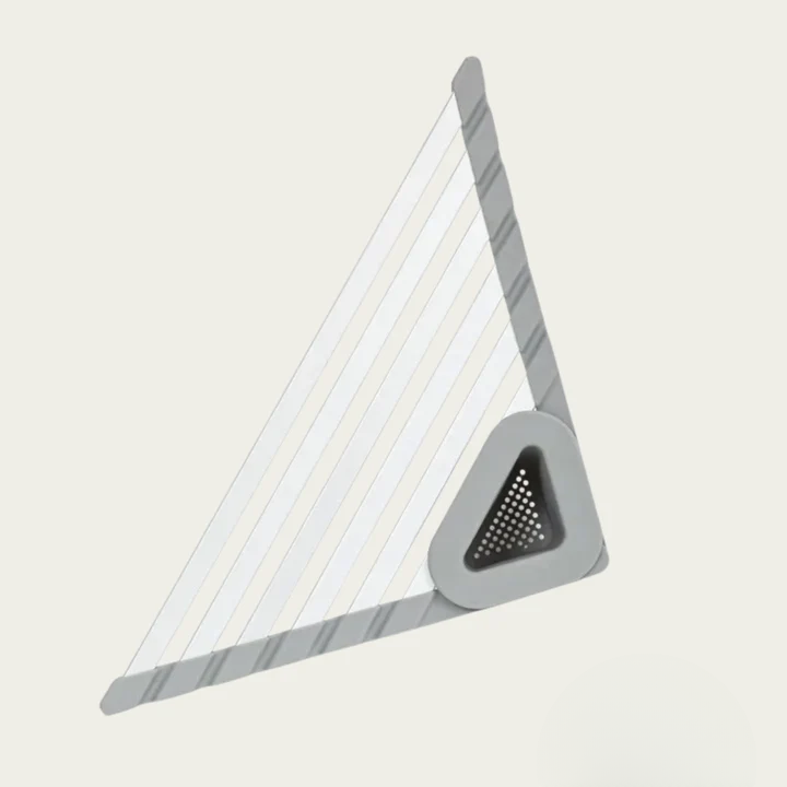 Corner Kitchen Organizer in Triangular Shape – Direct Sink Drainage