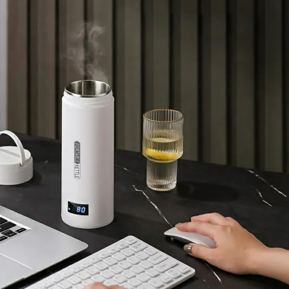 Travel-Friendly 450ml Electric Kettle with Smart Heat Control