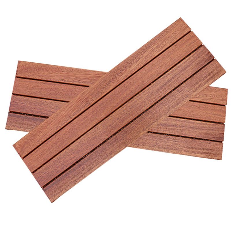 Waterproof Interlocking Wood Decking Tiles for Patio Flooring